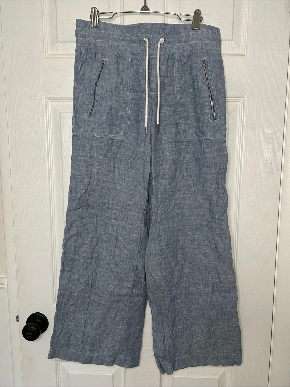 Athleta Cabo Linen Wide Leg Pants - Picture 4 of 16